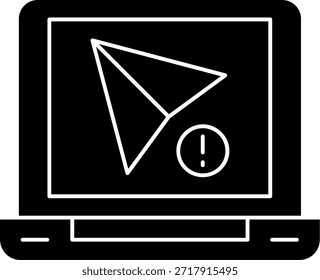 Diseño de icono de Vector de línea de alerta