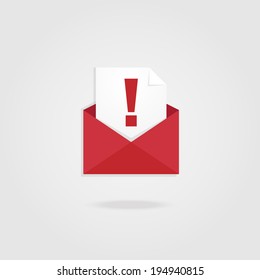 Alert Mail Icon.