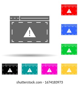 alert message multi color style icon. Simple glyph, flat vector of web development icons for ui and ux, website or mobile application