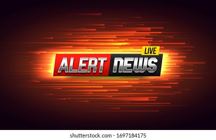 Alert News Background. Vector Template For Your Design.