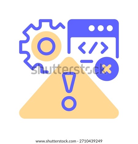 Alert Notification Line Icon, Outline Symbol for System Warning, Urgent Message, Error Signal, Status Update, and Event Reminder. Vector Sign Icon.