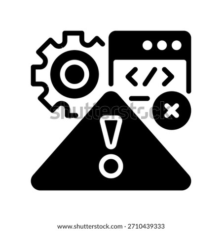 Alert Notification Line Icon, Outline Symbol for System Warning, Urgent Message, Error Signal, Status Update, and Event Reminder. Vector Sign Icon.