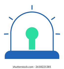 Alert Notification System. Emergency alert icon for system warnings and customer alerts