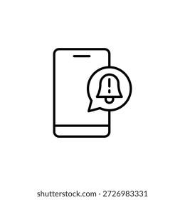 Alert on Phone Application Konzept der Erinnerungsbenachrichtigung