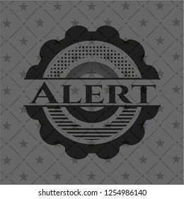 Alert realistic black emblem