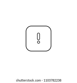 Alert rectangle Icon