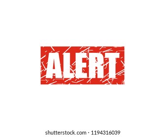 Alert red stamp