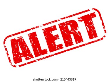 Alert Red Stamp Text On White Stock Vector (Royalty Free) 271805171