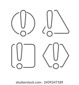 Alert risk icon design, isolated on white background, vector illustration