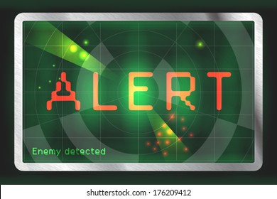 Alert screen computer game concept