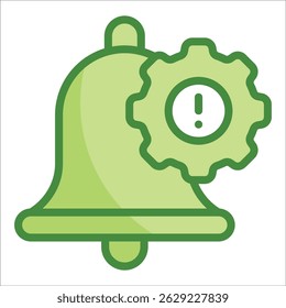 Elemento De Icono De Configuración De Alerta Para Diseño