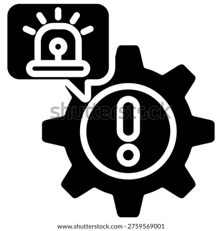 Alert Settings Icon Element For Design