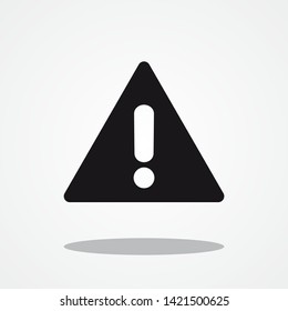 Alert Sign with Gray Shadow