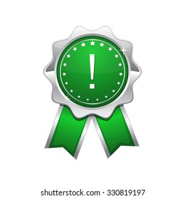 Alert Sign Green Vector Icon Design
