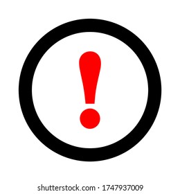 Alert sign icon. Exclamation sign. Vector illustration.