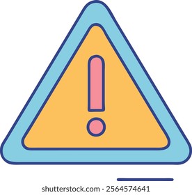 Alert sign icon style vector illustration and modern design 