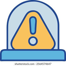 Alert sign icon style vector illustration and modern design 