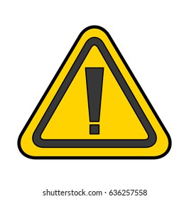 alert sign isolated icon