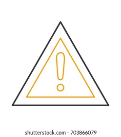alert sign isolated icon