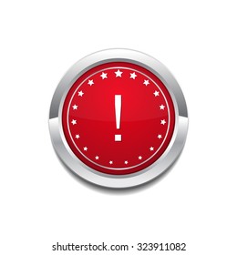 Alert Sign Red Square Button Icon