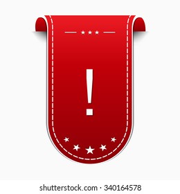 Alert Sign Red Vector Icon Design