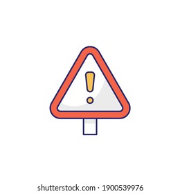 Alert Sign vector icon style illustration. EPS file 10