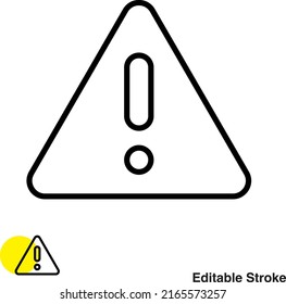 Alert Sign Vector Line Icon