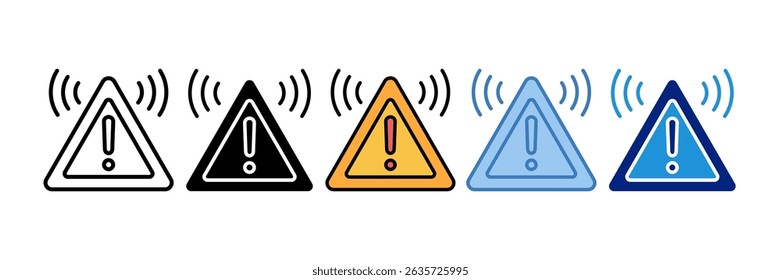 Alert Signal Icon Element For Design