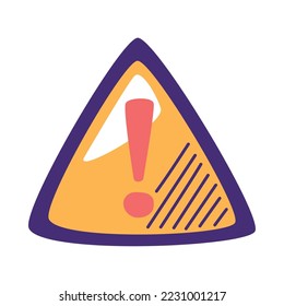 icono de advertencia de triángulo de señal de alerta