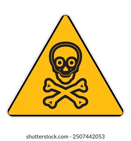 Alert sing Danger skull, Death skull, Warning Icon