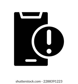 alert solid icon illustration vector graphic