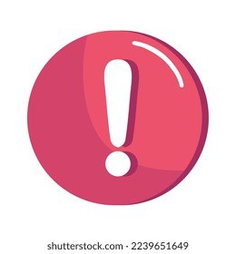 alert symbol in circle signal