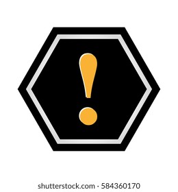 alert symbol isolated icon