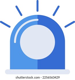 Alert technology icon with blue duotone style. Computing, diagram, download, file, folder, graph, laptop . Vector illustration