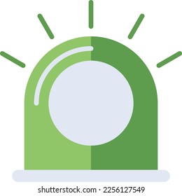 Alert technology icon with green duotone style. Computing, diagram, download, file, folder, graph, laptop . Vector illustration