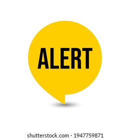Alert Text Speech Icon Design Vector