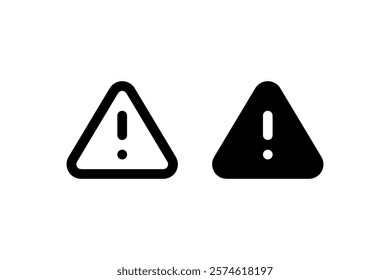 Alert triangle icon Vector. illustration design
