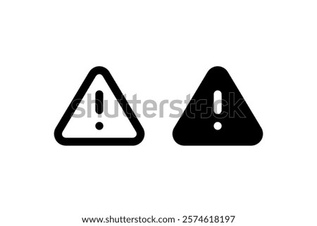Alert triangle icon Vector. illustration design