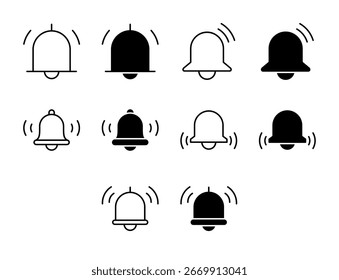 Alert UI Icon Set Solid and Line Error Danger Vector Style Collection