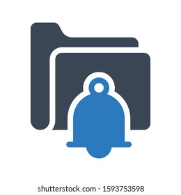 alert vector glyph color icon 