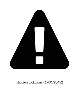 alert vector glyph flat icon 