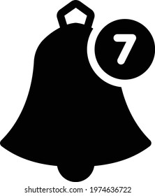 alert vector glyph flat icon