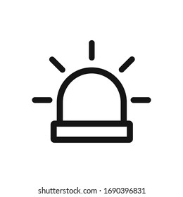 Icono de vector de alerta, símbolo de precaución.