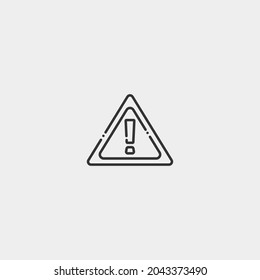 Alert vector icon illustration sign