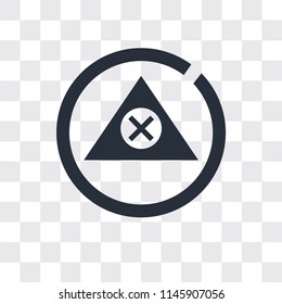 Alert vector icon isolated on transparent background, Alert logo concept