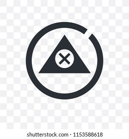 Alert vector icon isolated on transparent background, Alert logo concept