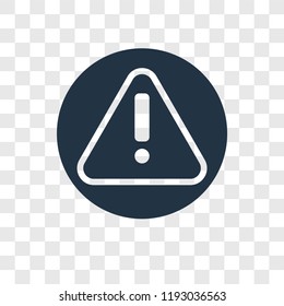 Alert vector icon isolated on transparent background, Alert transparency logo concept