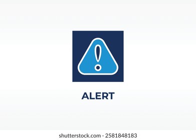ALERT vector, icon or logo sign isolated symbol illustration