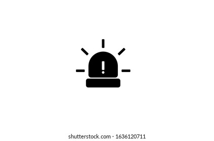 alert vector icon, signal symbol, black colour icon vector in white background 