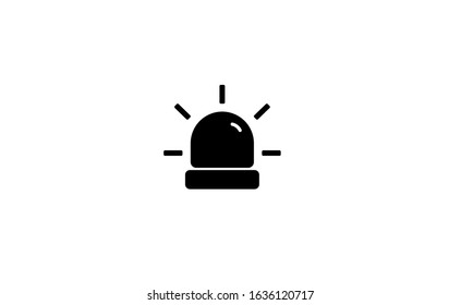 alert vector icon, signal symbol, black colour icon vector in white background 